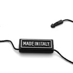 RECYCLED RECTANGULAR MADE IN ITALY SEAL TAG mm 26,5x11 - pr. White