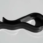 RECYCLED BLACK CLIPS ART. TROUSER GRIPPER mm 21x55
