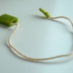 GREEN HANG TAG STRING COLORED CORD CM 17