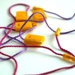 YELLOW HANG TAG STRING COLORED CORD CM 17