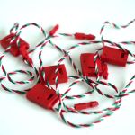 TRICOLOR RED HANG TAG STRING CM 17