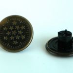 Stars buttons - dark - with rivets