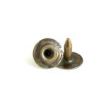 Hole buttons - bronze - with rivets