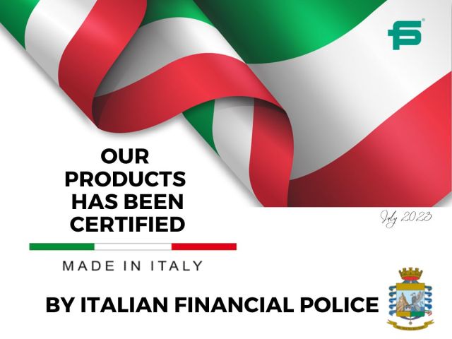FINANCIAL POLICE ENSURE: 100% MADE IN ITALY FASHION ACCESSORIES