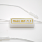 NEUTRAL RECTANGULAR MADE IN ITALY SEAL TAG mm 26,5x11 - st. Gold